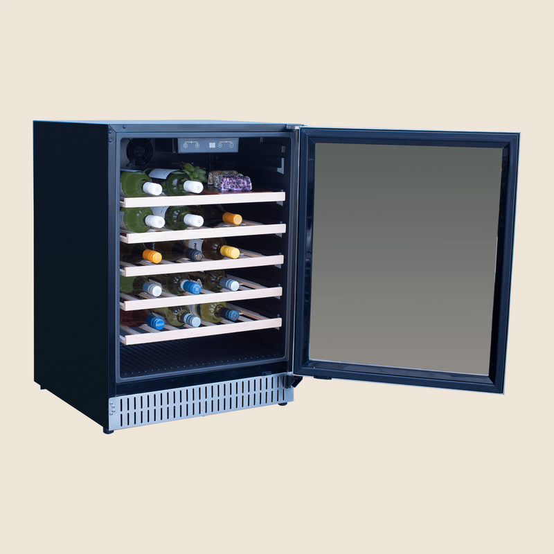 Summerset 24" 5.3 Cu. Deluxe Outdoor Wine Cooler - Single Zone