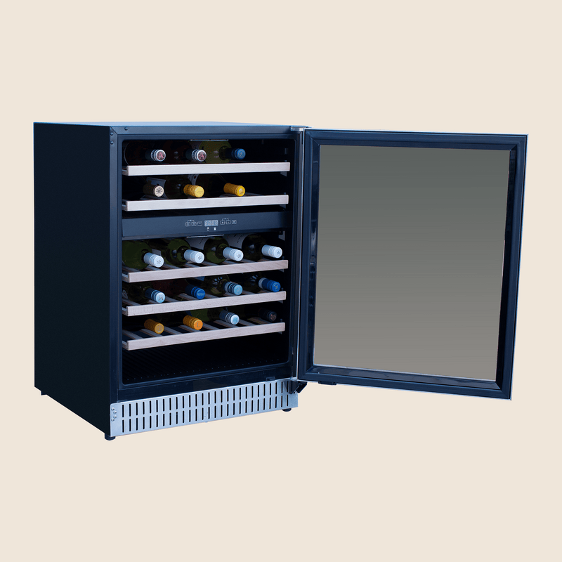 Summerset 24" 5.3 Cu. Deluxe Outdoor Wine Cooler - Dual Zone