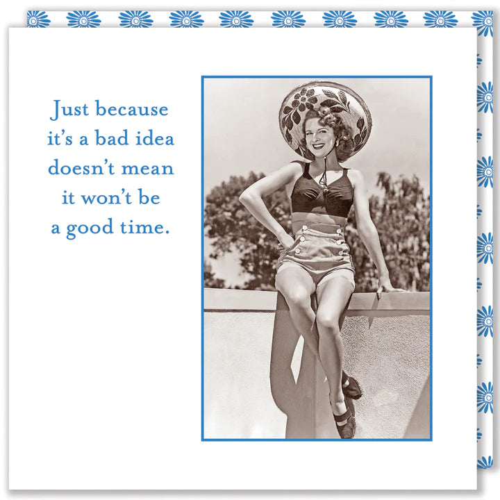 Shannon Martin-Cocktail Napkins- Bad Idea, Good Time
