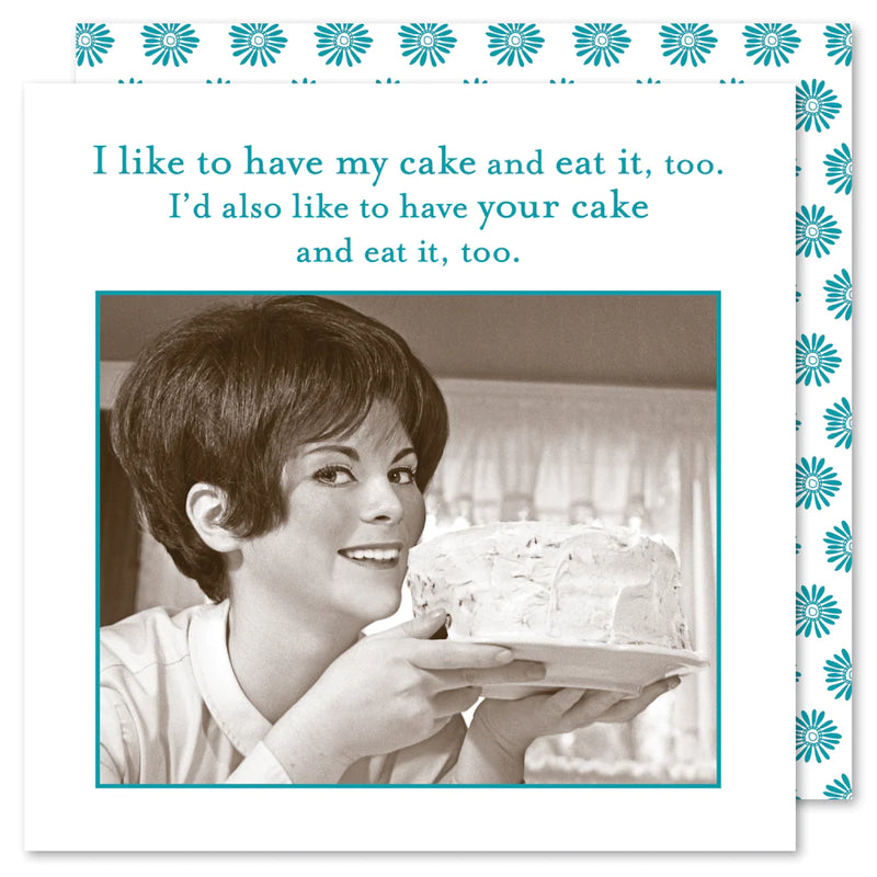 Shannon Martin-Cocktail Napkins- Cake and Eat It, Too