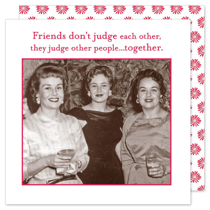 Shannon Martin-Cocktail Napkins- Friends Don't Judge