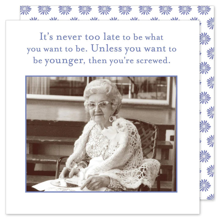 Shannon Martin-Cocktail Napkins- Never Too Late
