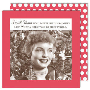 Shannon Martin-Cocktail Napkins-Naughty List Napkin