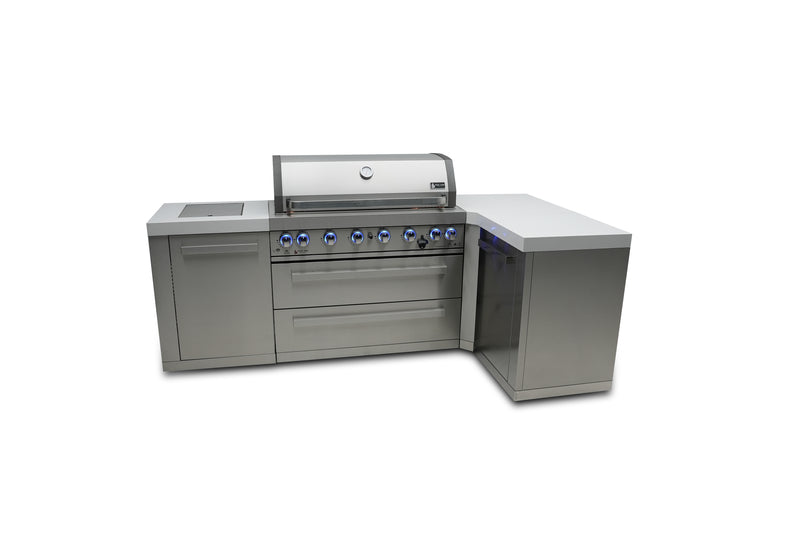 MONT ALPI 6-BURNER ISLAND WITH A 90-DEGREE CORNER-MAi805-90