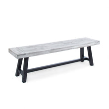 Load image into Gallery viewer, Tranquilizer - Outdoor Acacia Wood Bench With Slat Panel Design
