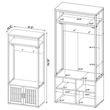 Load image into Gallery viewer, Flora - 2 Door Coat Rack Hall Tree Storage Bench And Multi Functional Storage - Natural
