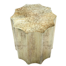 Load image into Gallery viewer, Drum Accent Side Table, Stylish Scalloped Design
