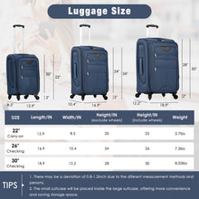 Load image into Gallery viewer, Softside Luggage Expandable Set &amp; Duffel Bag Upright Spinner

