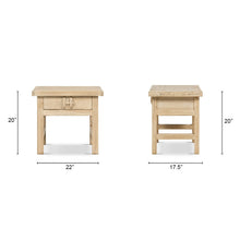 Load image into Gallery viewer, Rowan - Side Table With Drawer - Light Brown
