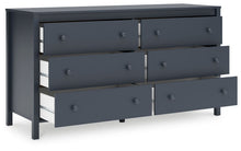 Load image into Gallery viewer, Simmenfort - Six Drawer Dresser - Navy Blue
