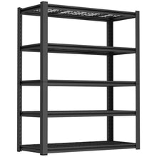 Load image into Gallery viewer, Garage Storage Rack, 5 Layer Adjustable Shelving Unit For Warehouse - Black
