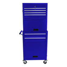 Load image into Gallery viewer, 6 Drawer Lockable Tool Cabinet On Wheels, Steel Rolling Tool Chest With Detachable Toolbox

