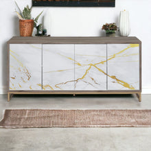 Load image into Gallery viewer, Paavan - Console Cabinet - White / ChampagneChampagne
