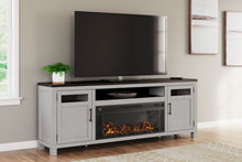 Load image into Gallery viewer, Darborn - 88" TV Stand With Electric Infrared Fireplace Insert - Gray / Brown
