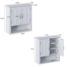 Load image into Gallery viewer, Multi Functional Wall Mounted Cabinet With Adjustable Shelves For Bathroom
