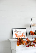 Load image into Gallery viewer, Thanks Wall Sign, Wall Art Decor For Harvest Festival Fall Festival &amp; Thanksgiving Table Decorations (Set of 2) - Black / Orange / White
