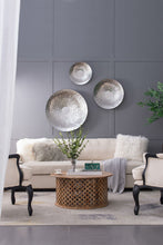 Load image into Gallery viewer, Textured Oversized Disc, Wall Decor For Living Room (Set of 3) - Silver
