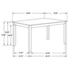 Load image into Gallery viewer, Ebers - 7 Dining Set With 2 Tone Upholstered Chairs - Vanilla White

