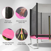 Load image into Gallery viewer, Yc 8Ft Trampoline Outer Net - Pink / Black
