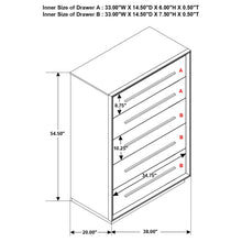 Load image into Gallery viewer, Prescott - 5 Drawer Chest - Brown
