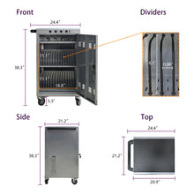 Load image into Gallery viewer, Mobile Charging Cart For Tablets Laptops 35, Device Capacity Matt Metal
