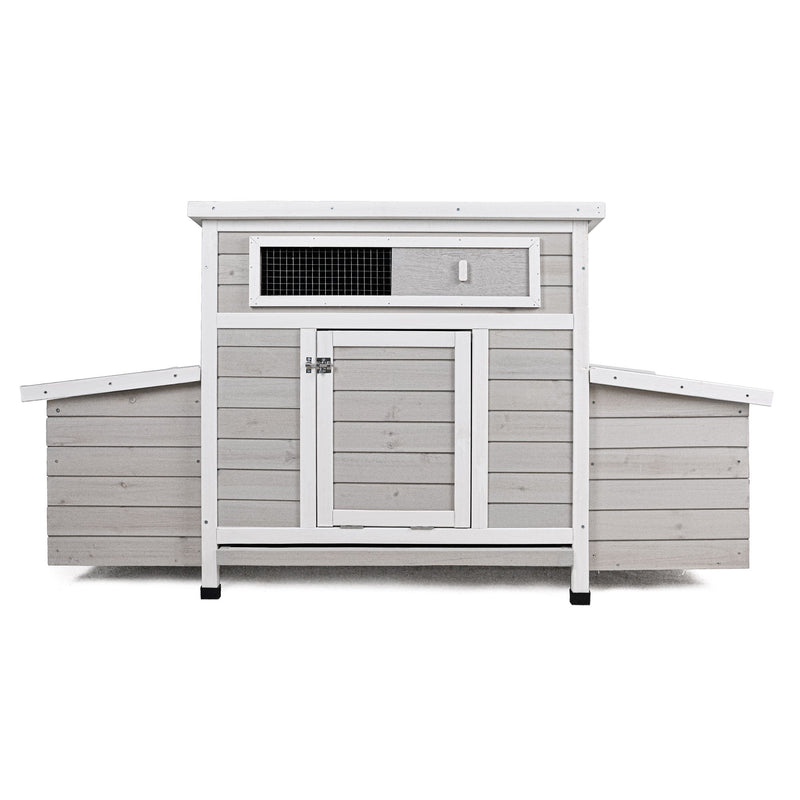 Large Chicken Coop Outdoor Hen House & Dual Nesting Boxes