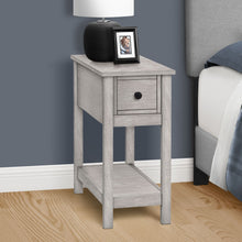Load image into Gallery viewer, Accent End Table, 2 Tier, Narrow, Lamp, Storage Drawer, Charming Design
