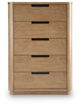 Load image into Gallery viewer, Pamaria - Five Drawer Chest - Light Brown
