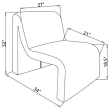 Load image into Gallery viewer, Winne - Curved Armless Accent Chair
