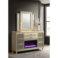 Load image into Gallery viewer, Mika - 8 Drawer LED Dresser And Mirror Set - Ivory
