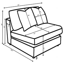 Load image into Gallery viewer, Cassidy - Upholstered Armless Chair
