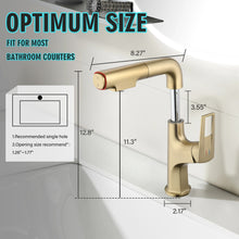 Load image into Gallery viewer, Pull Down Vessel Faucet With Lift Spout &amp; Dual Spray Modes
