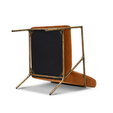 Load image into Gallery viewer, Aerin - Hammered Brass Upholstered Accent Arm Chair
