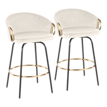 Load image into Gallery viewer, Claire - Contemporary / Glam Counter Stool (Set of 2)
