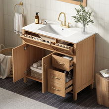 Load image into Gallery viewer, Bathroom Vanity With Sink, Soft Close Doors &amp; Drawers - Wood
