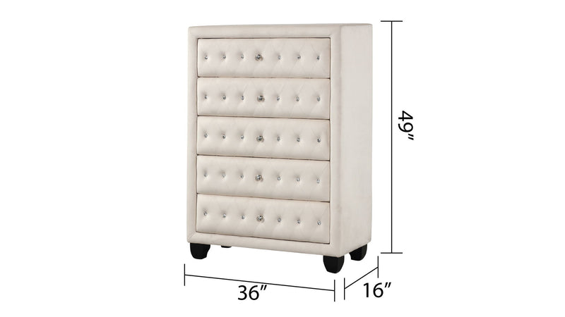 Sophia - 5 Drawer Chest