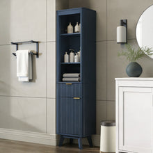 Load image into Gallery viewer, Tall Bathroom Storage Cabinet With Adjustable Shelves And 1 Drawer &amp; Door
