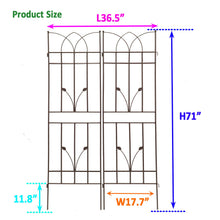 Load image into Gallery viewer, Metal Garden Trellis Rustproof For Climbing Plants Outdoor Flower Support

