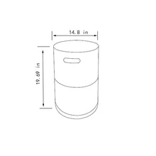 Load image into Gallery viewer, Propane Tank Cover Round Tank Holder Hide Away Side Table - Gray
