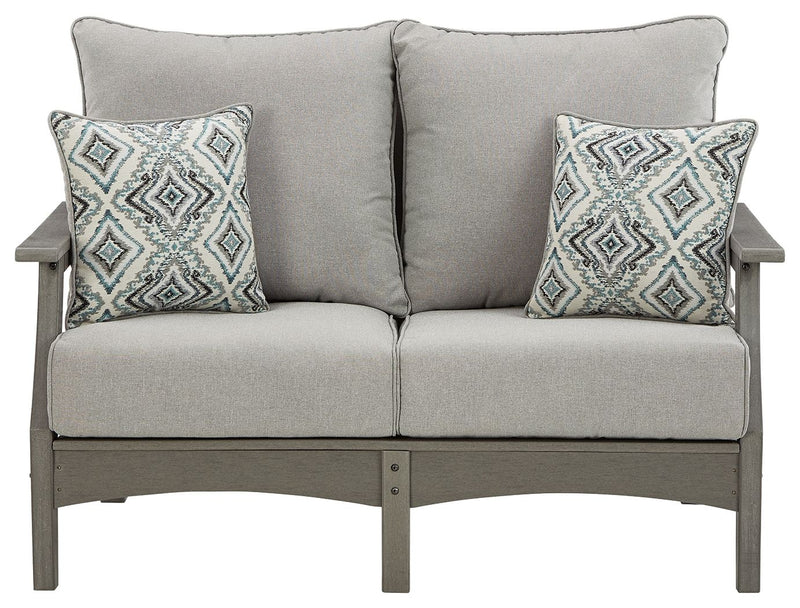 Visola - Loveseat With Cushion - Gray