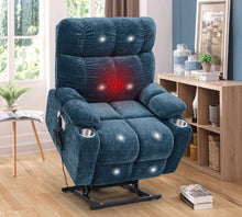 Load image into Gallery viewer, Dual Okin Motor Power Lift Recliner Chair For Elderly Infinite Position Lay Flat 180E Recliner With Heat Massage
