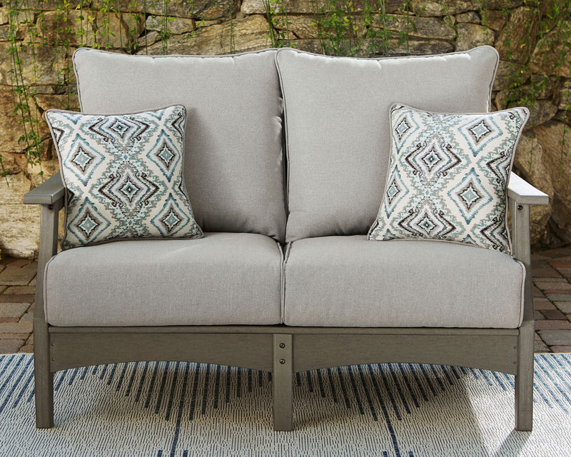 Visola - Loveseat With Cushion - Gray