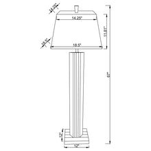 Load image into Gallery viewer, Echolls - Lamp With Scalloped Accents And Mirror Detail
