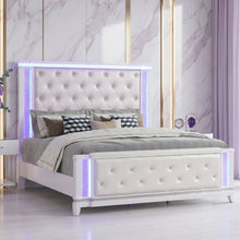 Load image into Gallery viewer, Opium - King Size Tufted Bed - White
