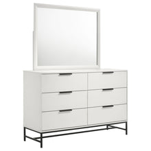 Load image into Gallery viewer, Taraval - 6 Drawer Dresser With Mirror - White
