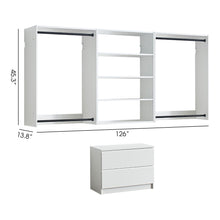 Load image into Gallery viewer, Devi - Wall Mounted Wood Closet System With Modular Units
