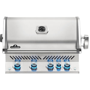 Napoleon Prestige PRO 500 Built Grill with Infrared Rear Burner and Rotisserie Kit