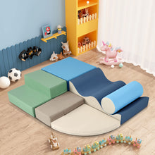 Load image into Gallery viewer, Soft Climb And Crawl Foam Playset 6 In 1, Soft Play Equipment Climb And Crawl Playground For Kids, Kids Crawling And Climbing Indoor Active Play Structure - Colorful
