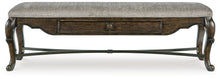Load image into Gallery viewer, Maylee - Upholstered Storage Bench - Dark Brown
