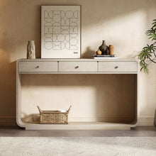 Load image into Gallery viewer, Console Table With 3 Drawers And Display Shelf
